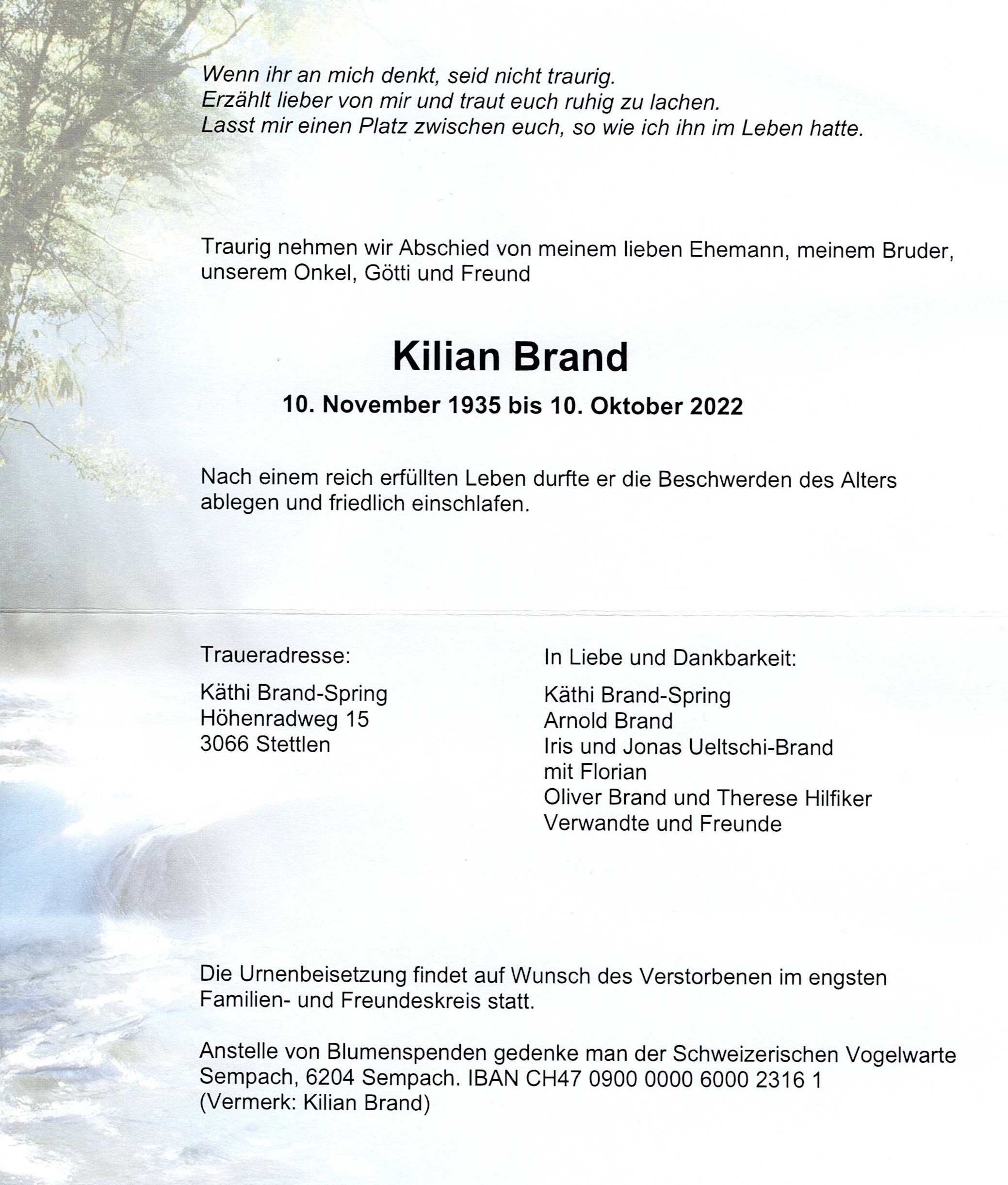 Kilian Brand Kilian Brand