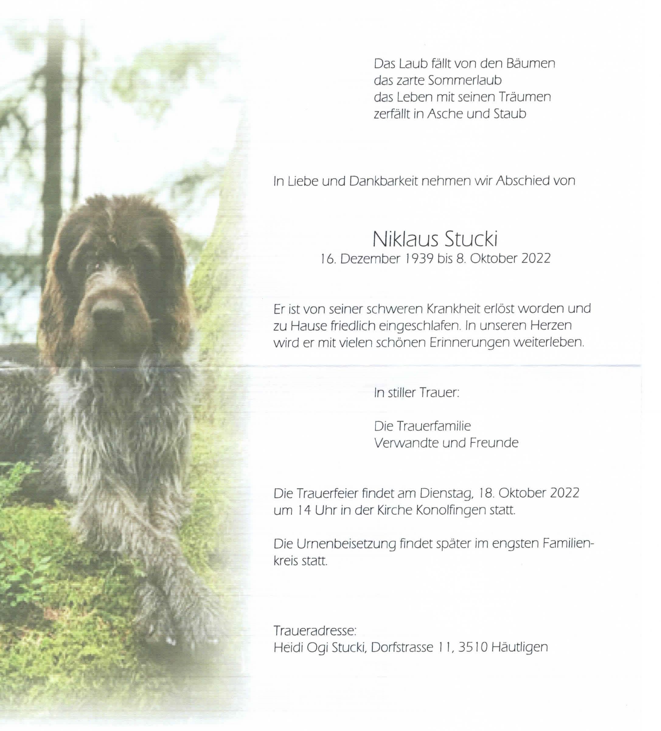 Niklaus Stucki Niklaus Stucki
