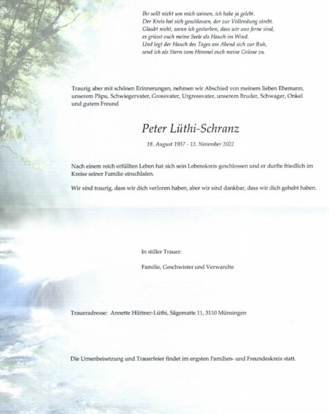 Peter Lüthi_Münsingen Peter Lüthi_Münsingen